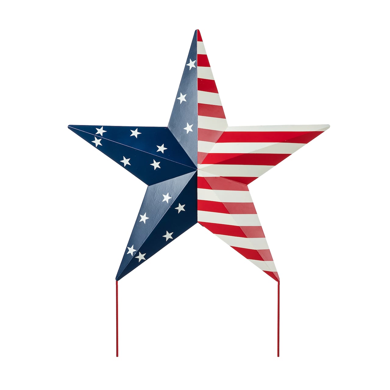 Glitzhome® 30.75" Metal Patriotic Yard Stake Décor